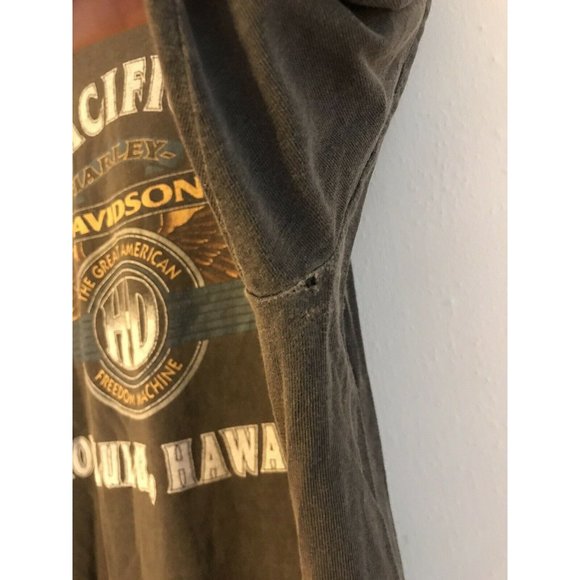 Vintage 90s Harley Davidson Eagle Hawaii Honolulu T Shirt XL Faded Distressed - Picture 7 of 7